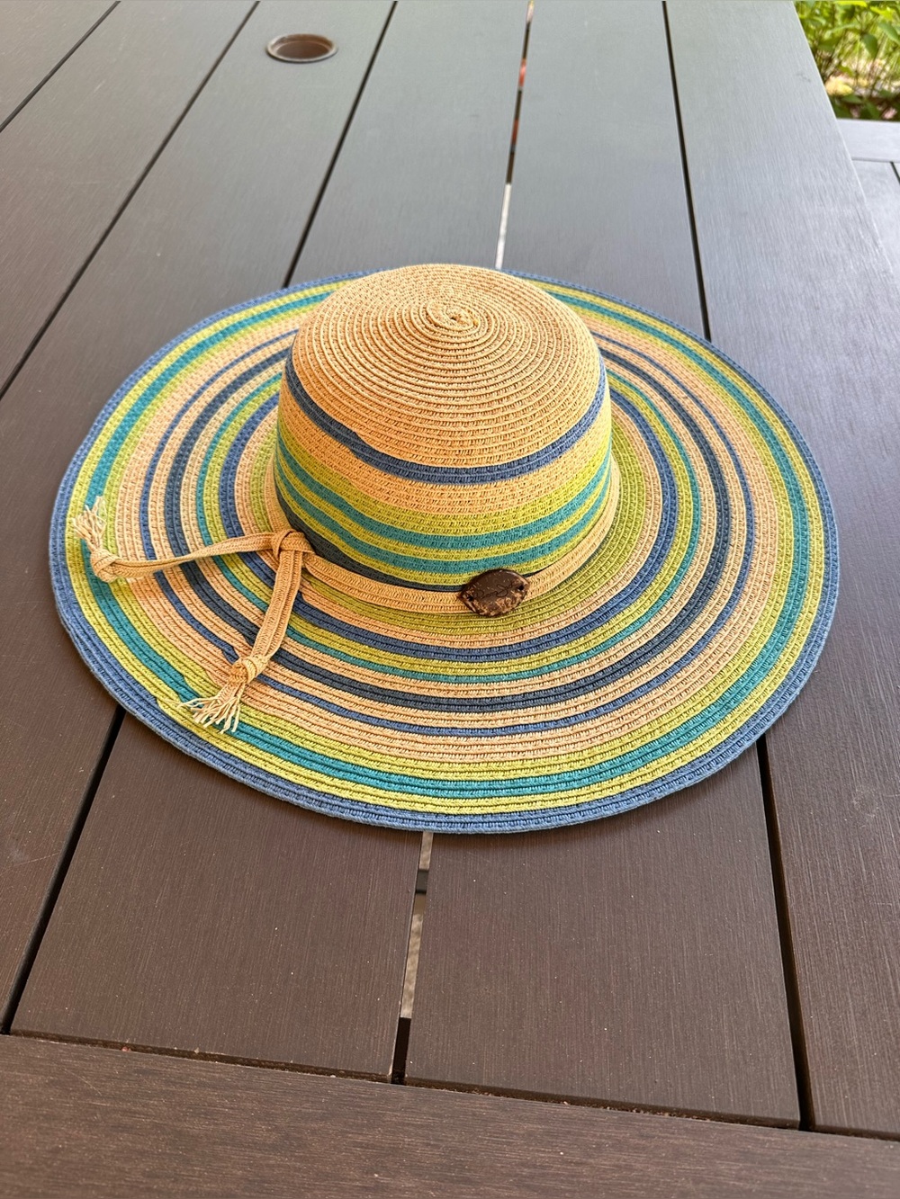 Panama Jack Multicolor Striped Sun Hat